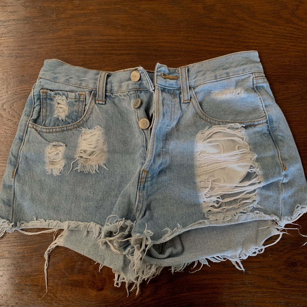 High Waisted Jean Shorts